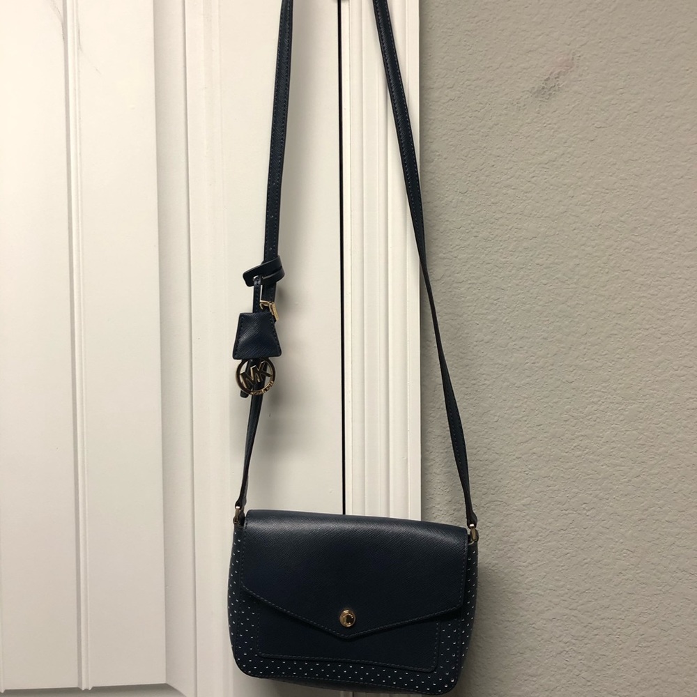 Michael Kors Navy Mesh crossbody